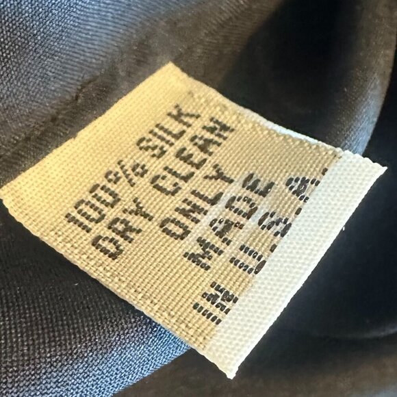 Nomia 100% Silk Black Dress High Neck Halter Mini Length Cocktail Size 4 Women's - Picture 8 of 9